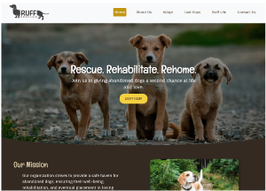 View Ruff Rescues website case study